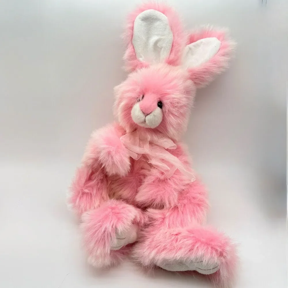 Charlie Bears Pink Bunny Jointed Limb 2019 Plush Stuffed Animal Collection 20.5